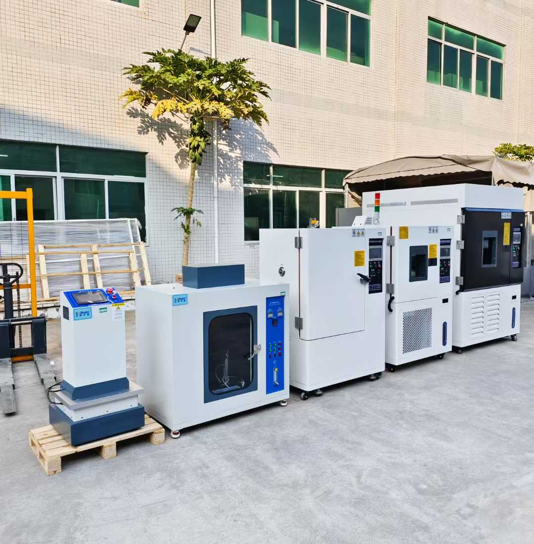 水冷氙燈箱、恒溫恒濕箱、換氣老化箱、燃燒試驗機、電磁振動臺、鹽霧試驗箱